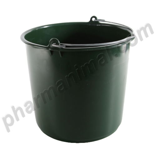 SEAU PLATIQUE VERT 12 L